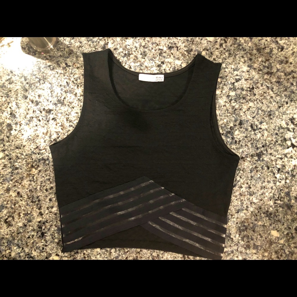 Black Crop Tank